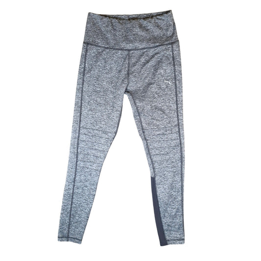PUMA Gray Ribbed Leggings Women’s Size Medium Logo
