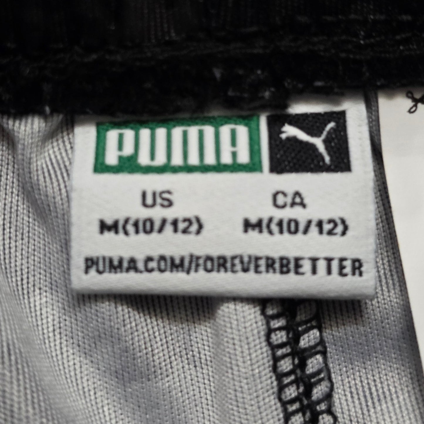 Puma Black Camo Sweat Shorts Boys M (10-12) Elastic Waist Drawstring