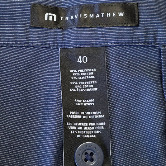 Travis Mathew Waylay Golf Shorts Men’s 40 Performance Stretch