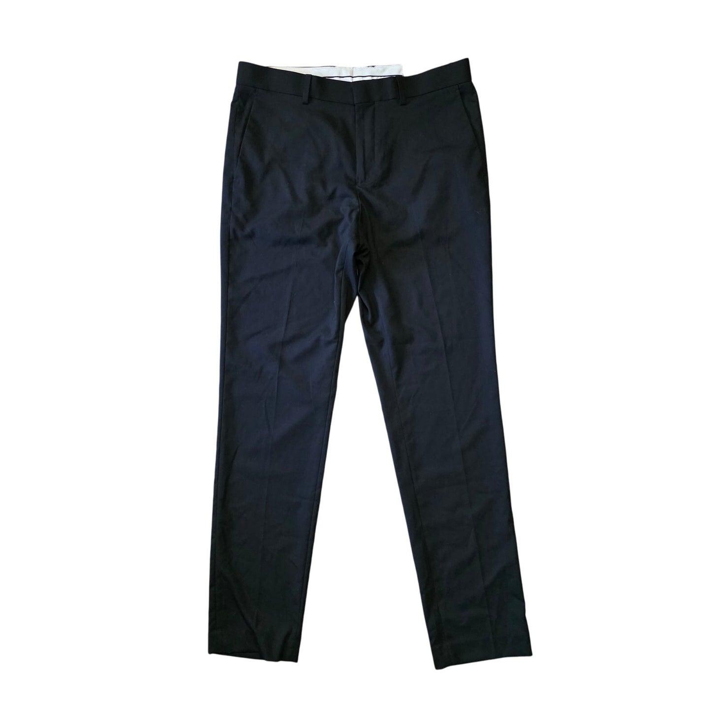 H&M Slim Fit Navy Dress Pants Men’s 33R Flat Front NWT