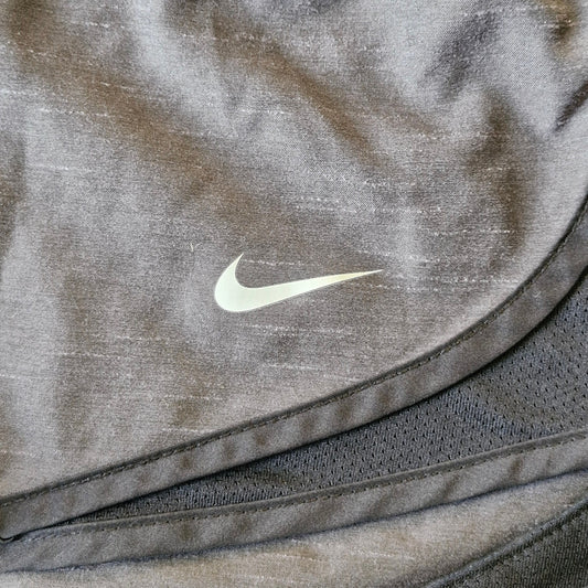 Nike Dri-Fit Running Shorts Women’s Size XS Heather Dark Gray with Black Trim