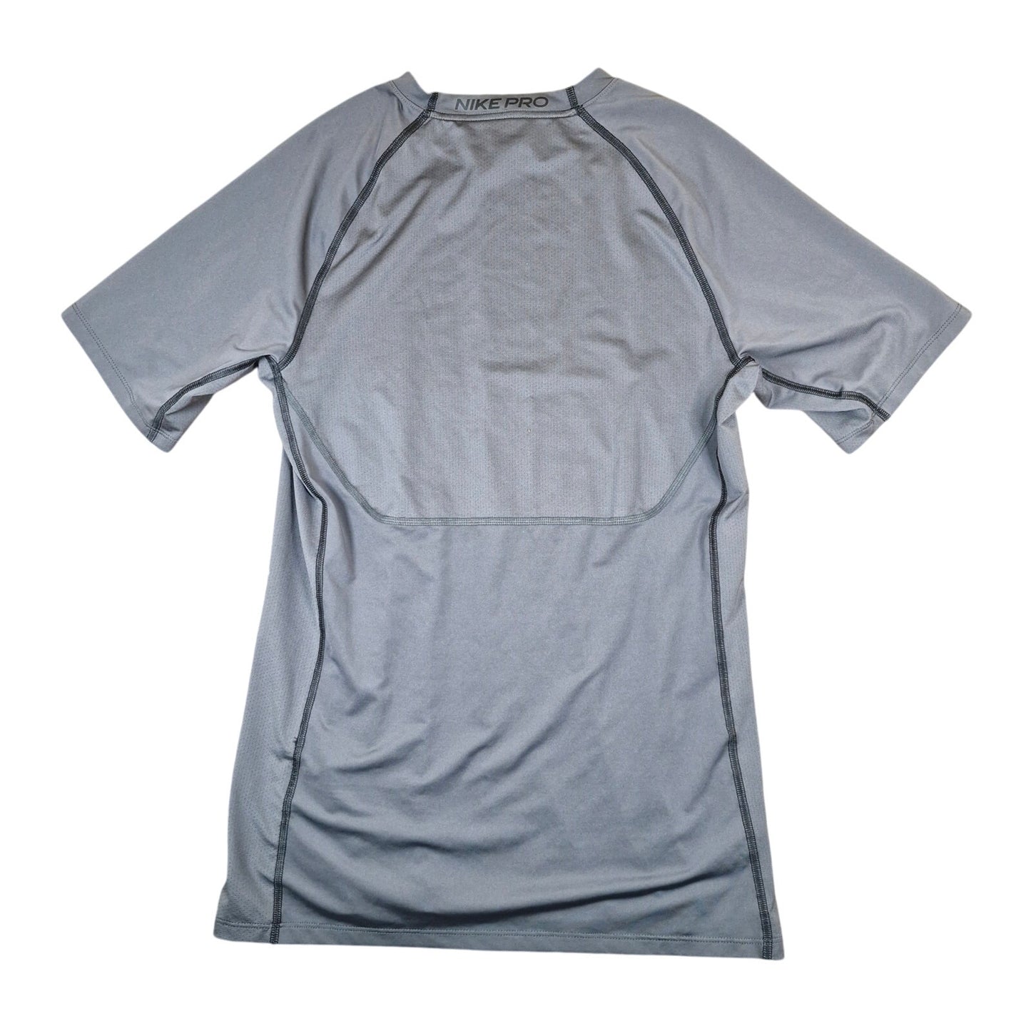 Nike Pro Dri-FIT Men's Slim Fit Short-Sleeve Top Grey Size Medium