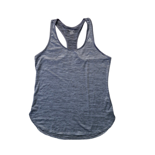 Reebok Dri‑FIT Tank Top Women’s Large Gray Racerback Workout Gym Shirt