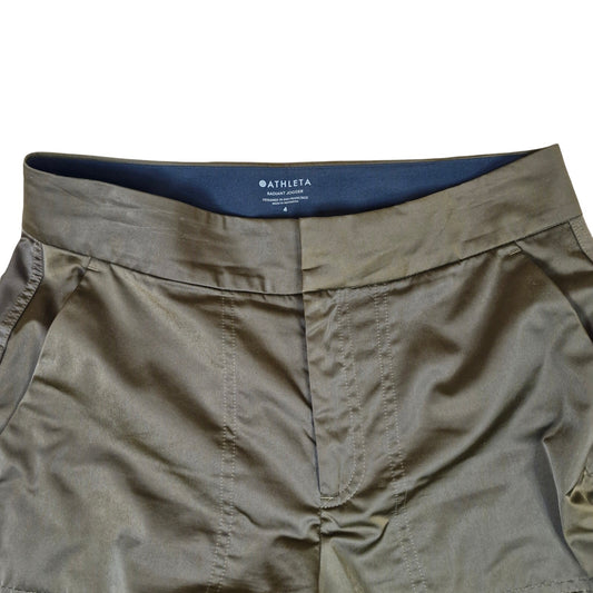 ATHLETA Radiant Jogger Pants Womans Size 4 Olive Green Workout Athletic