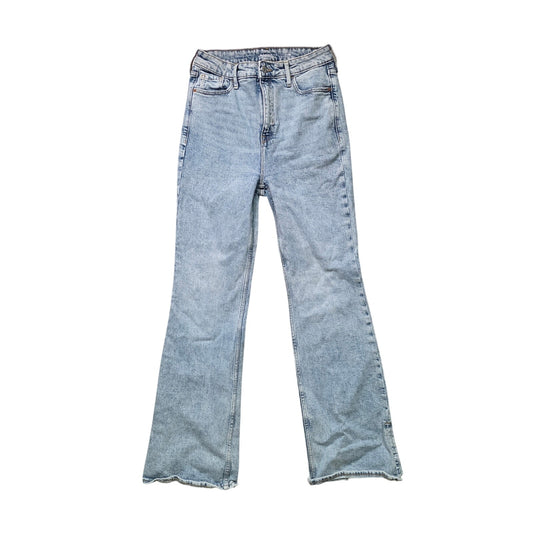 Old Navy High-Waisted Flare Jeans Women’s Size 6 Blue Rita Wash Side Slit