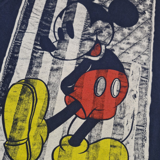 Disney Mickey Mouse American Flag USA Size Large