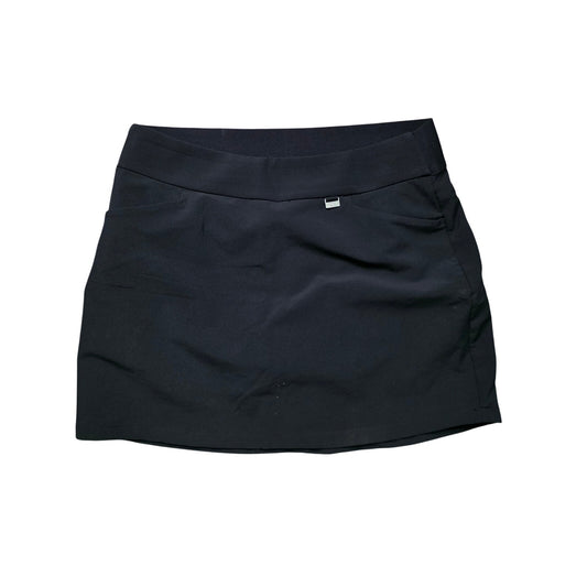 Greg Norman Golf Skort Women’s M Black Stretch Lined 3-Pocket