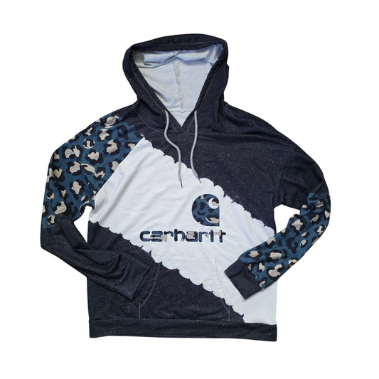 Carhartt Letter Contrast Hoodie Men’s Medium Leopard Print