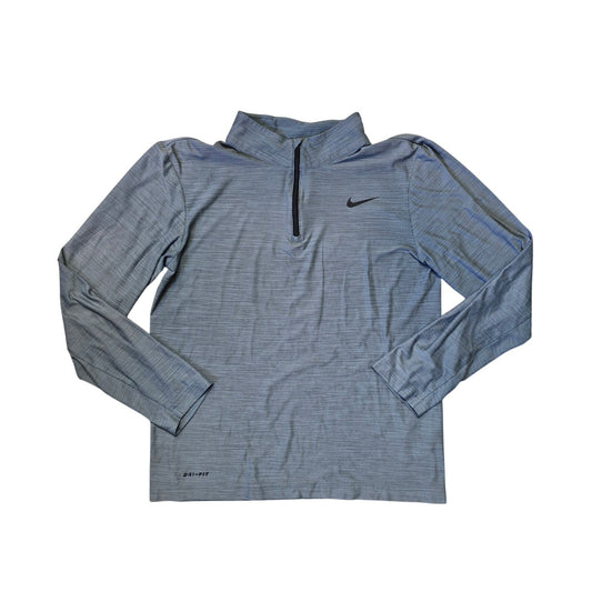 Nike Dri‑Fit Pullover Sweater Men’s Small Gray Training Top Moisture‑Wicking