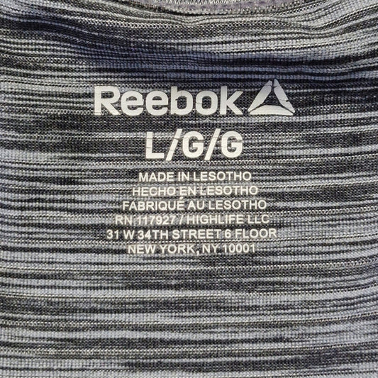 Reebok Dri‑FIT Tank Top Women’s Large Gray Racerback Workout Gym Shirt