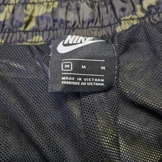 Nike RARE Nylon Pants Green Camo Sweatpants Joggers Size Large