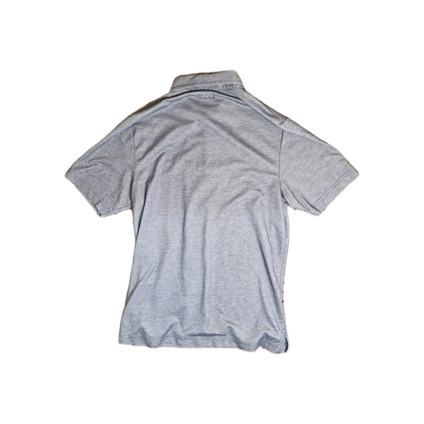 Travis Mathew Shirt Men’s Medium Blue Polo Heather Performance Golf