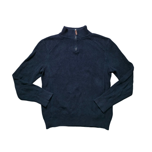 Banana Republic Half-Zip Sweater Men M Italian Merino Blend