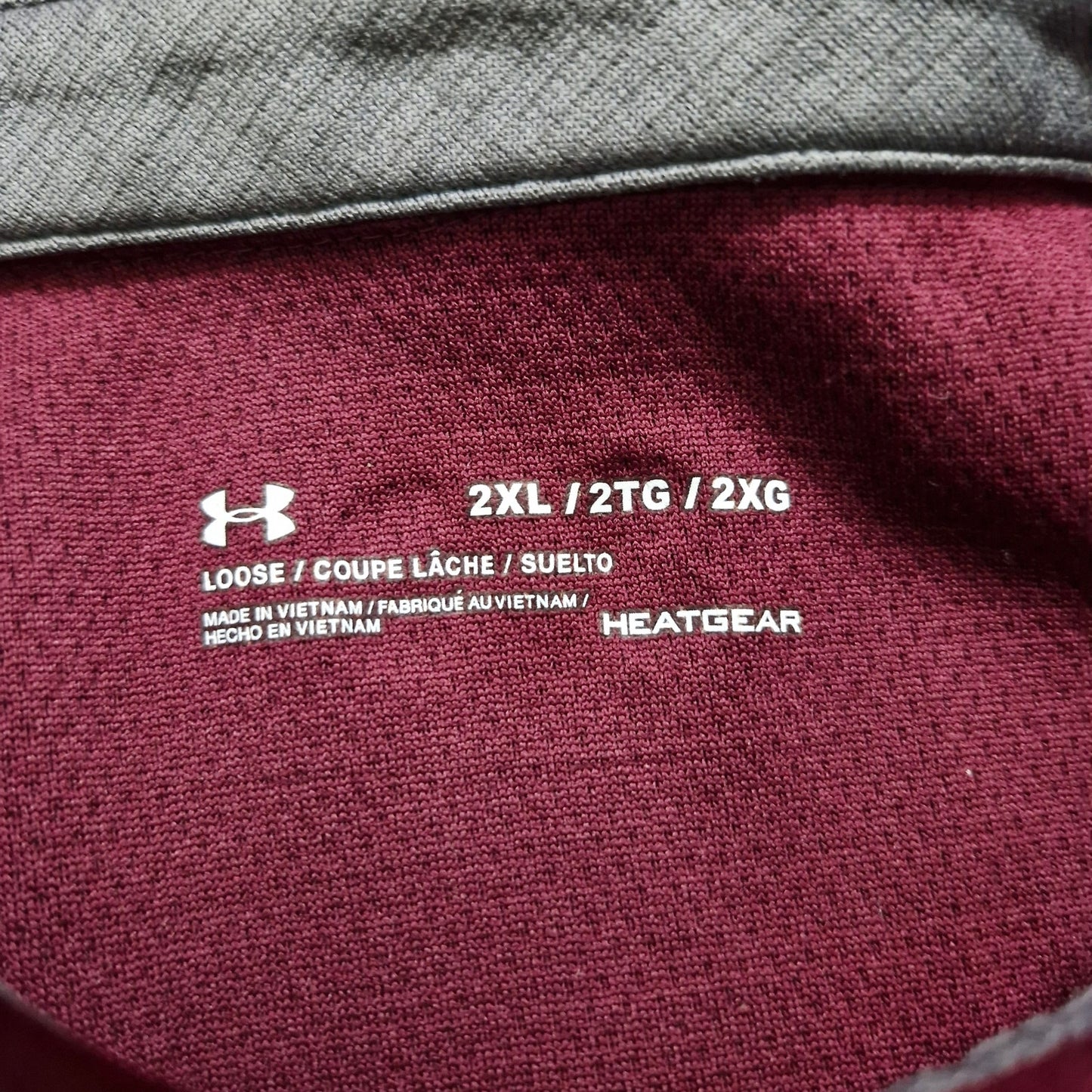 Under Armour HeatGear Polo Shirt Men’s 2XL Maroon