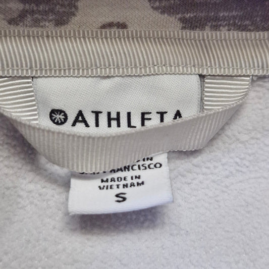 Athleta Triumph Gray Camouflage Full Zip Hoodie Jacket Womens Small
