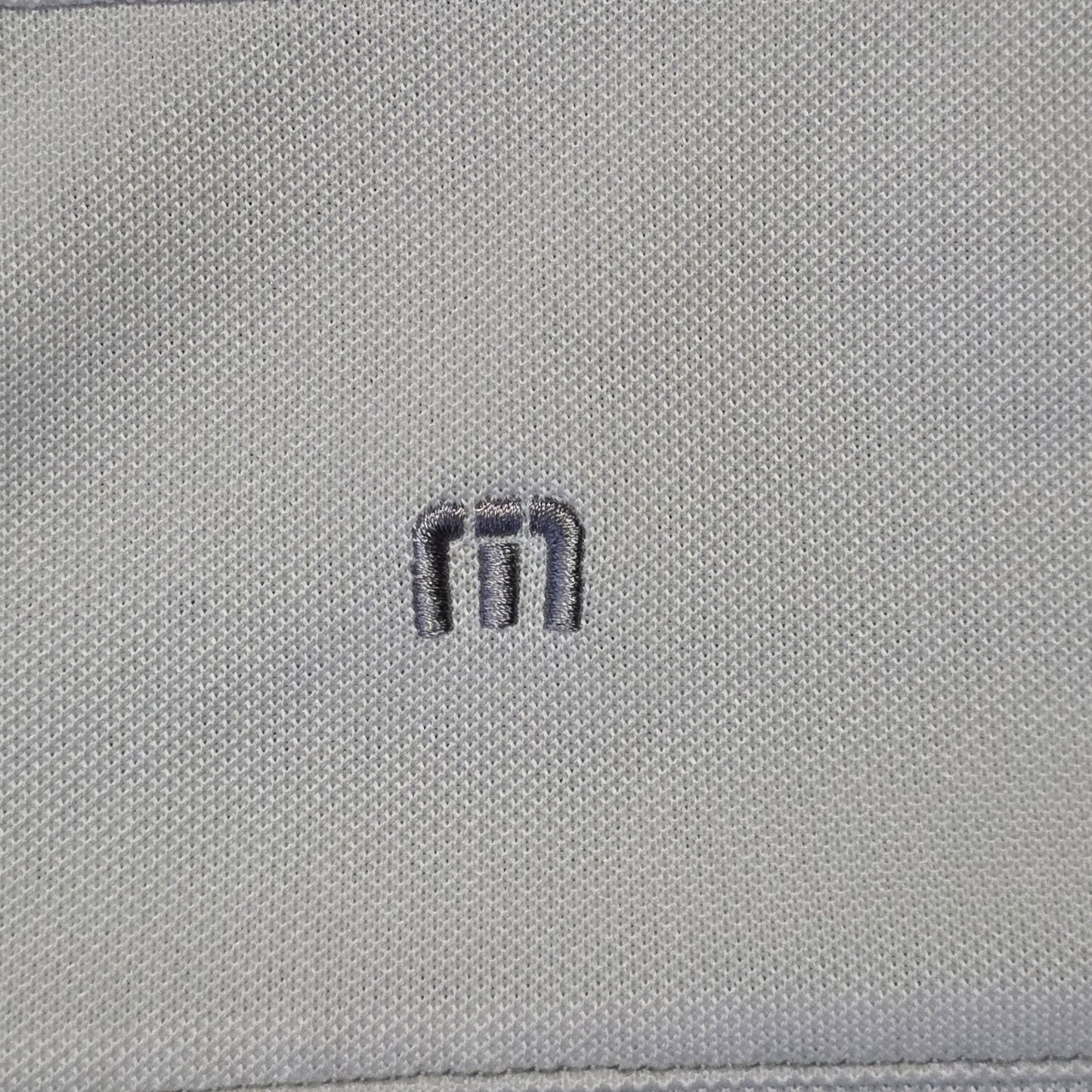 TravisMathew Short Sleeve Polo Shirt Men’s Small White Performance Golf Tee