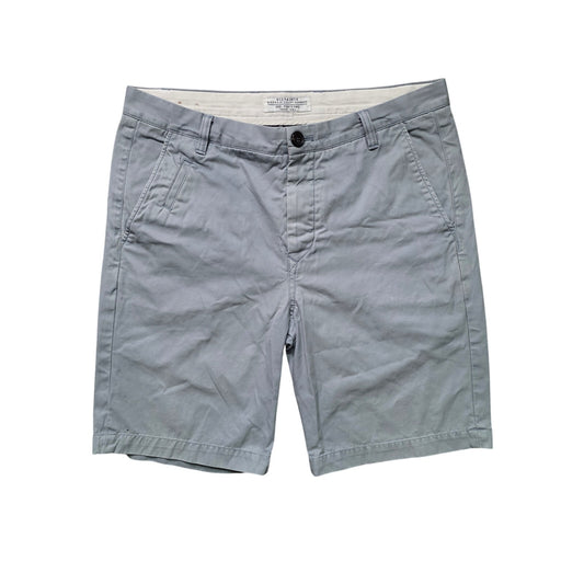 AllSaints Chino Shorts Men’s 32 Light Gray Cotton Stretch