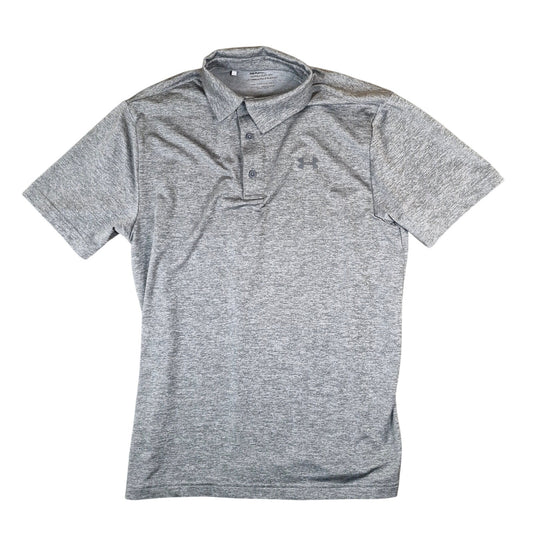 Under Armour Playoff Polo Shirt Gray Marled Men’s Medium Golf Athletic