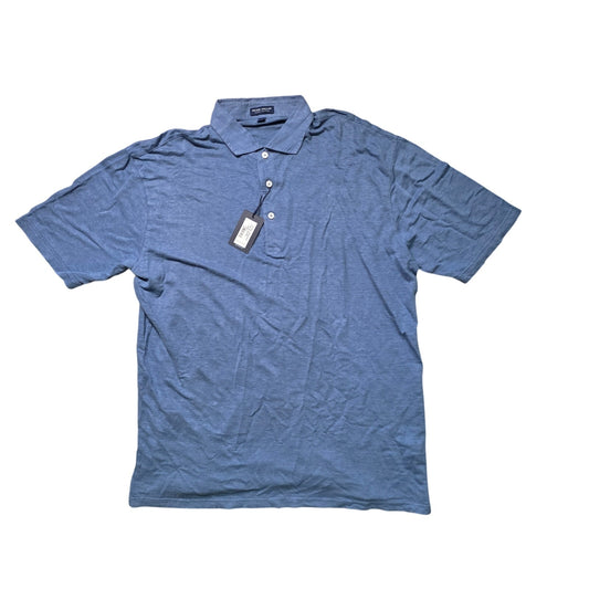 Peter Millar Crown Crafted Polo Shirt Men’s L Blue Short Sleeve Casual