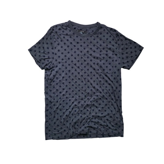 French Connection Navy Printed T-Shirt Men’s L Round Neck