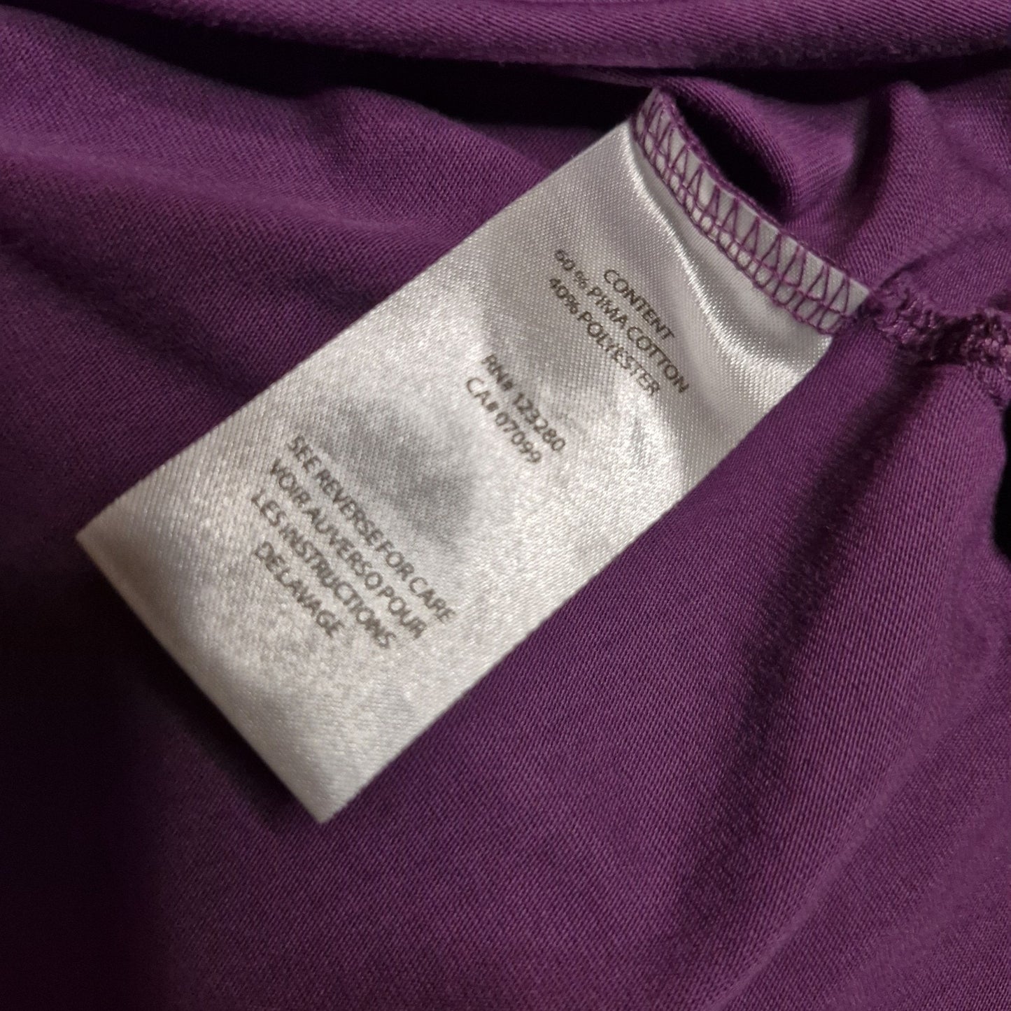 Travis Mathew Polo Shirt Mens Medium Purple Lightweight Cotton Blend Casual Golf