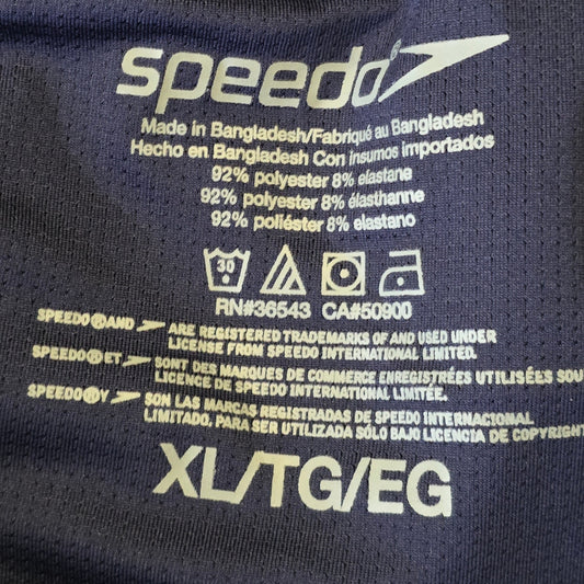 Speedo Tech Volley Swim Shorts Men’s XL Blue Quick Dry Athletic