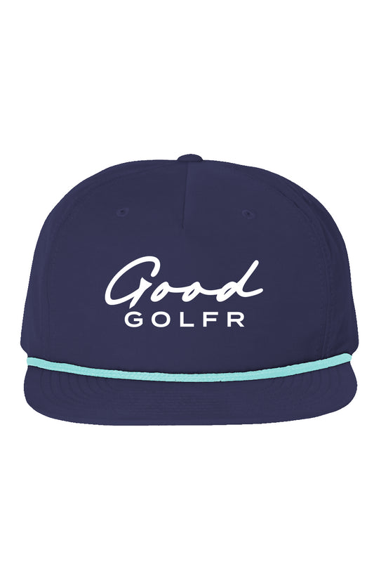 Good Golfr Tee Black Logo Hat
