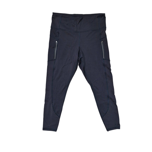 Athleta Rainier High-Rise Leggings Women’s 1X Black Fleece-Lined Trail Running
