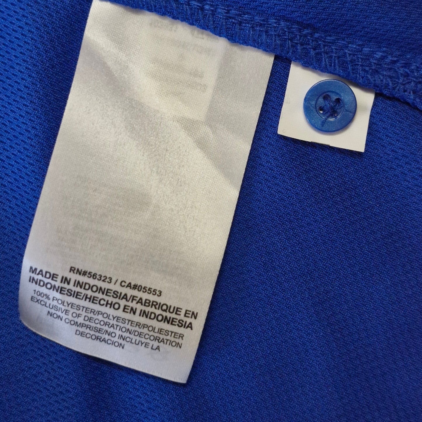 Nike Women's Dri-Fit Coaches Shirt Polo Sz Small Blue White