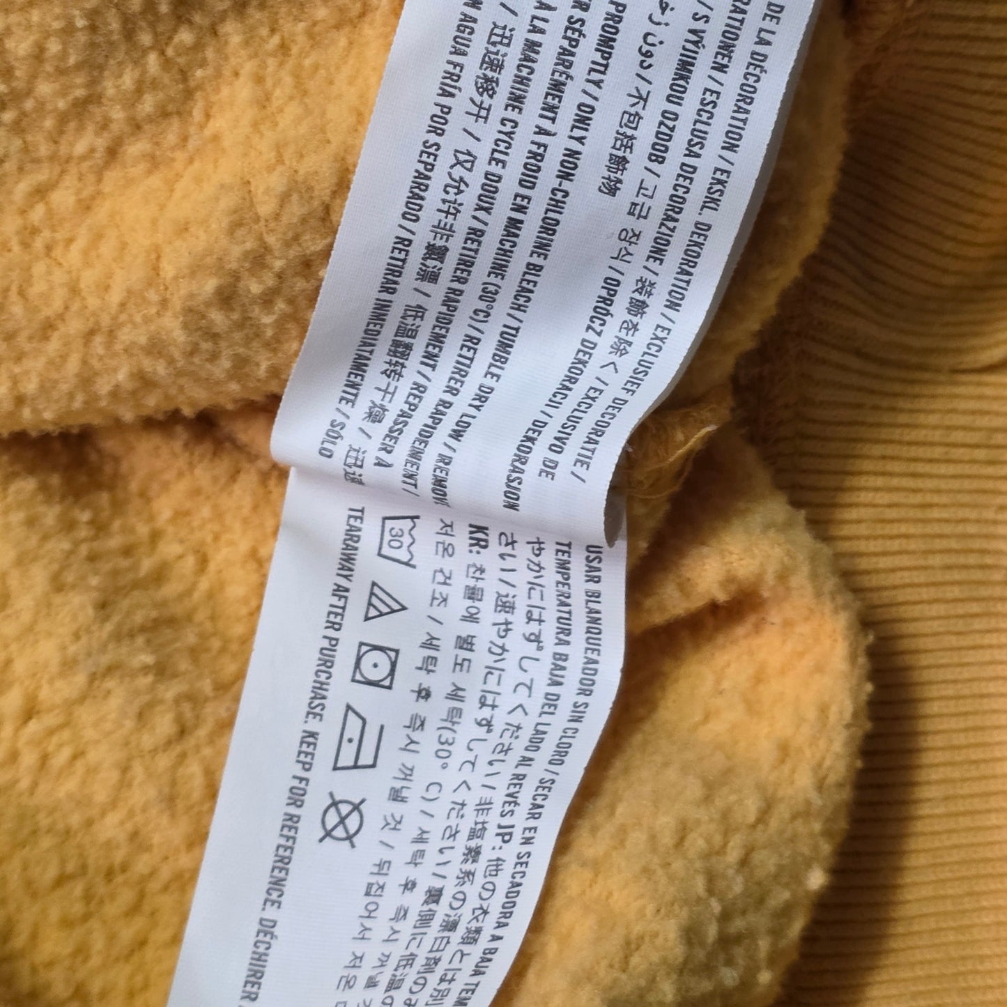 Hollister California Pullover Hoodie Men’s L Yellow