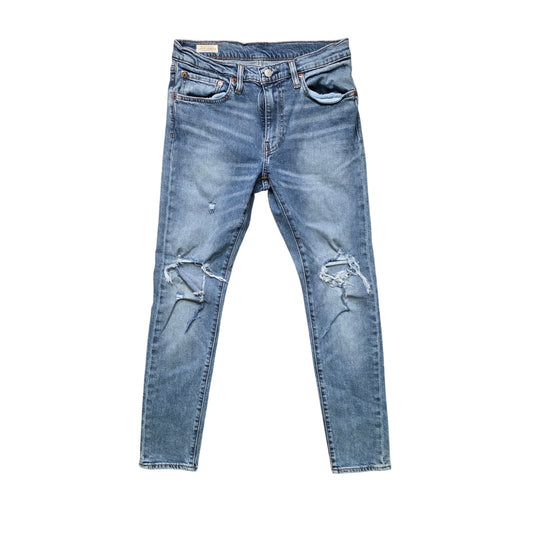 Levi’s big E Premium Skinny Taper Tattered Jeans Men’s 32x30 Blue Denim