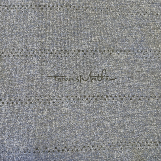 TravisMathew 1/4 Zip Pullover Sweatshirt Men’s Large Blue Cotton Blend