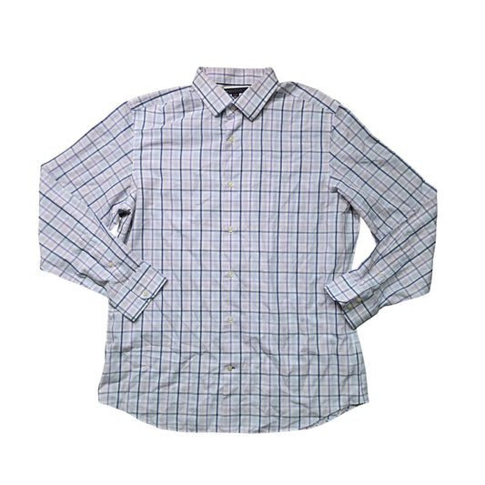 Banana Republic Purple Striped Non-Iron Button Up Shirt Men’s XL