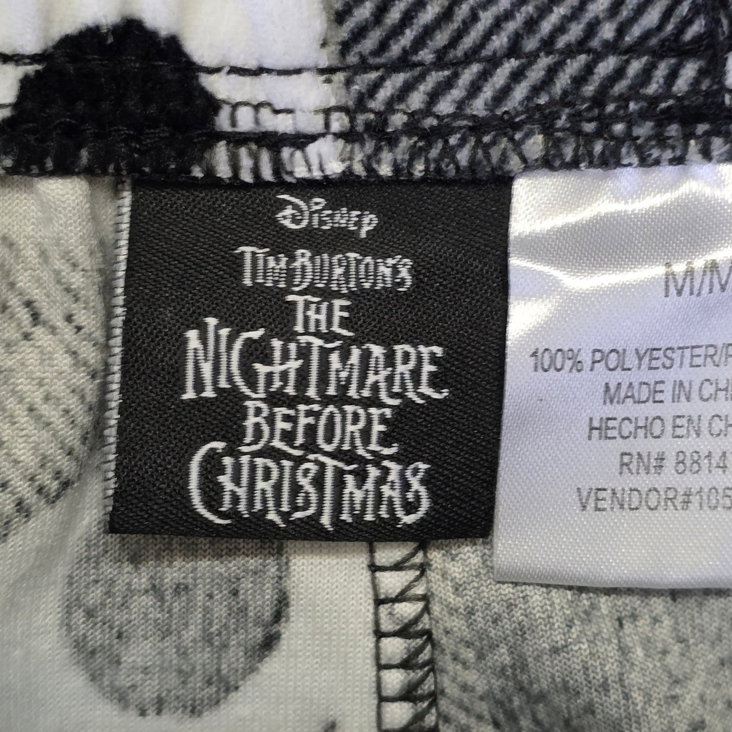 The Nightmare Before Christmas Jack Skellington Fleece Lounge Pants Men’s Medium