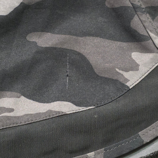 Athleta Run Shorts Women’s M Black Camo Mesh Active Gym Athletic