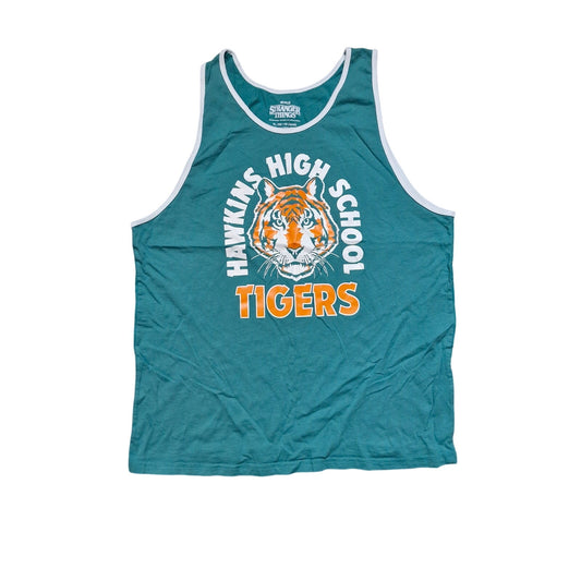 Stranger Things Hawkins High School Tank Top Men’s Size XL Green