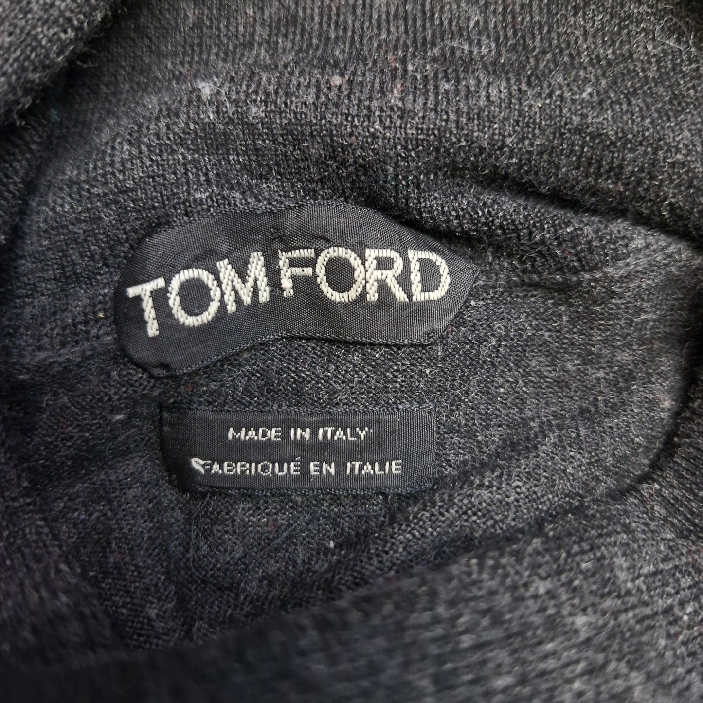 Tom Ford Black Turtleneck 100% Wool Men’s Size 54 EU (US 44 L/XL)
