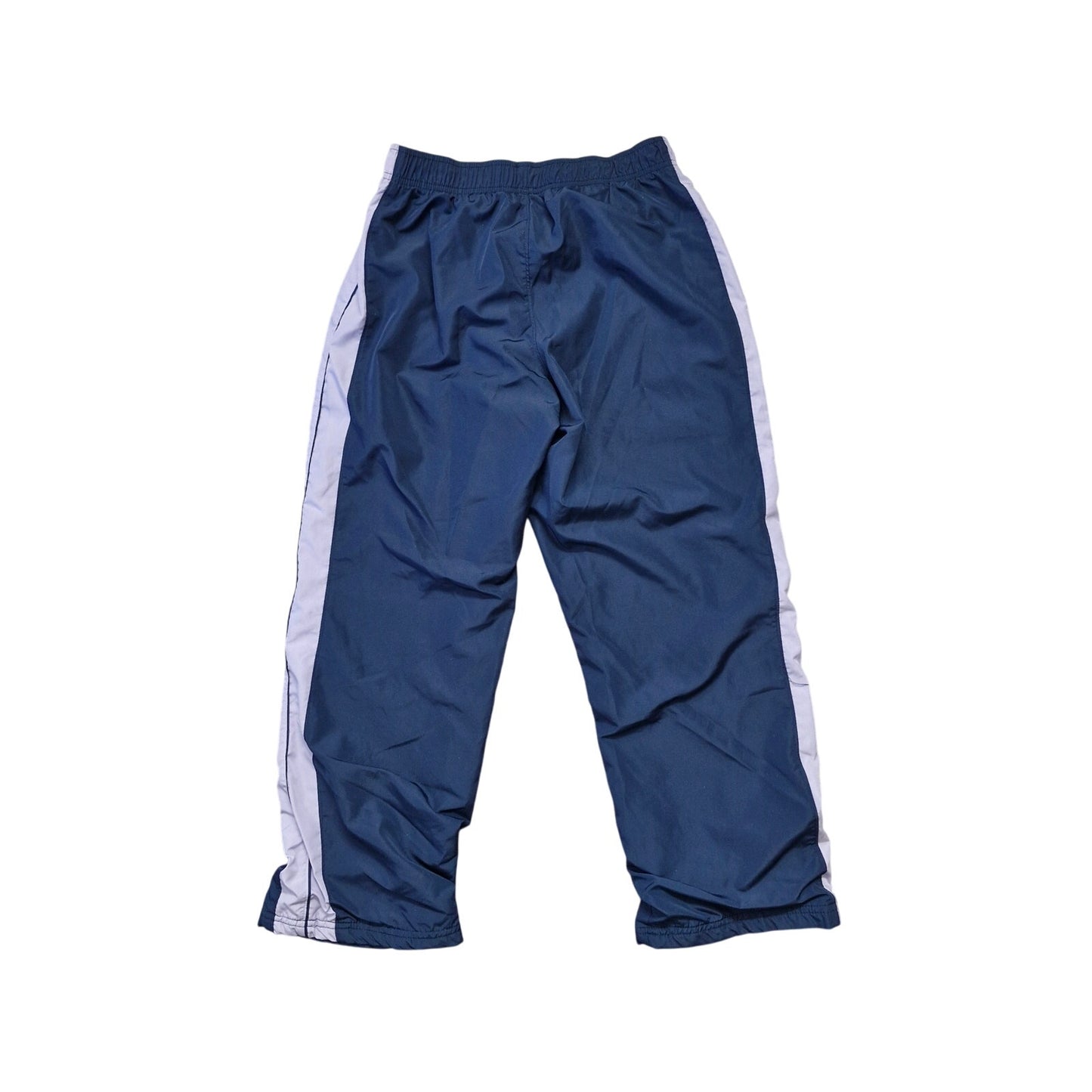 Reebok Navy Blue Windbreaker Pants Women's Size s Purple Side Stripes