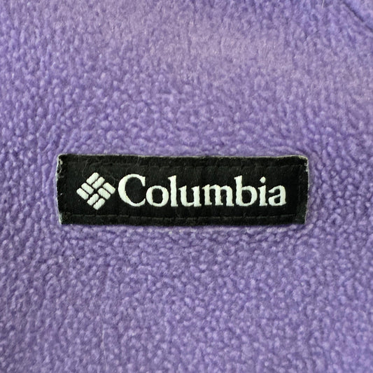 Columbia Girl Fleece Jacket Youth M (10-12) Purple Full Zip Outdoor