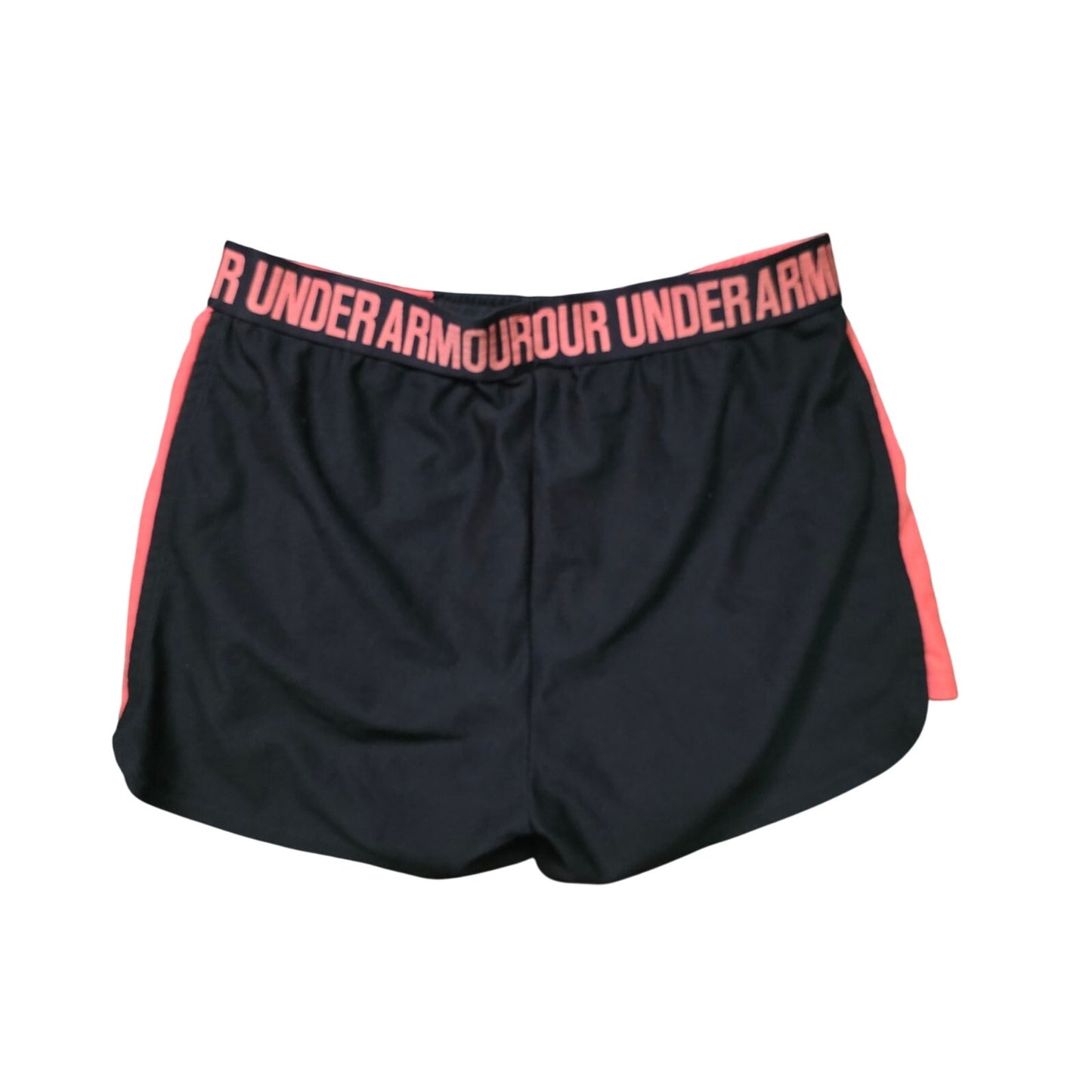 Under Armour Women’s Play Up Shorts Small Black Fluorescent Pink Colorblock
