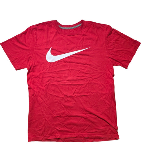 Nike Graphic T-Shirt Men’s L Red Crew Neck Athletic Logo