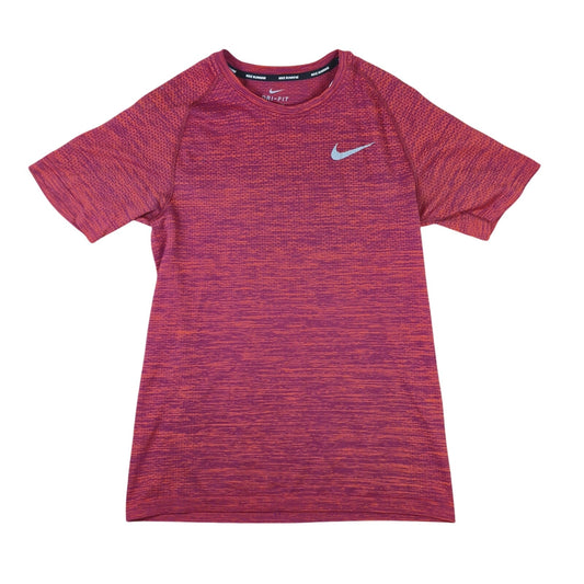 Nike Running dri fit stretch shirt mens small blended red
