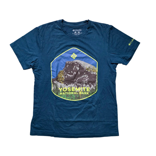 Columbia Half Dome Yosemite T-Shirt Men’s M Teal Short Sleeve Graphic