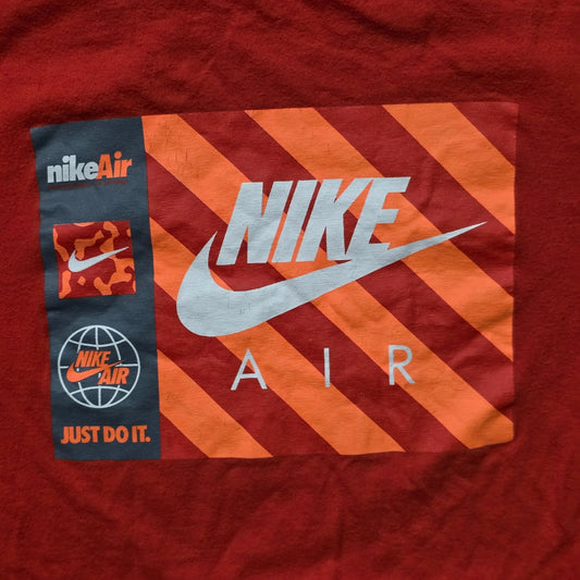 Nike Air “Just Do It” T-Shirt Men’s XL Orange Crewneck Sports Tee
