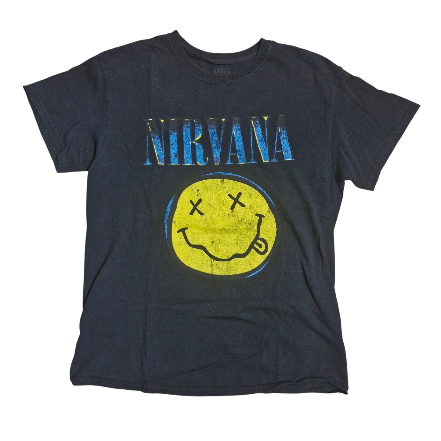 Nirvana smiley face band tee size medium