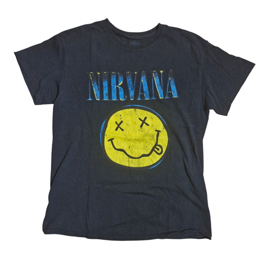 Nirvana smiley face band tee size medium