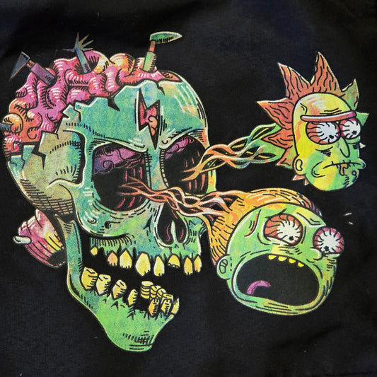 Rick and Morty Eyeball Shorts Men’s Medium Black