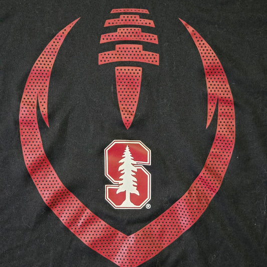 Nike Dri-FIT Stanford Cardinal Football T-Shirt Men’s L Black Athletic Tee