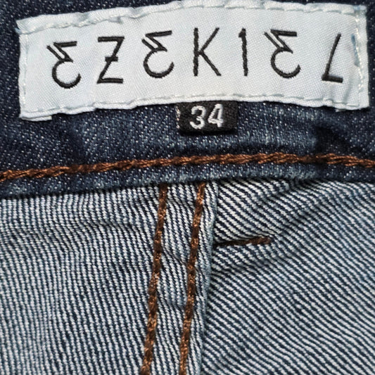 Ezekiel Jeans Men’s 34 Blue Denim Straight Cut 302 EZ Rider