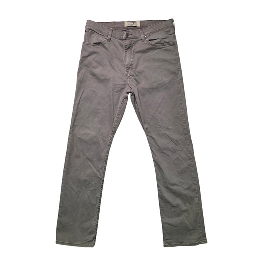 Wrangler Straight Fit Jeans Men’s 34x32 Gray Denim Casual